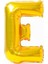 16 Inc 36 cm Folyo Balon E Harfi Gold 1