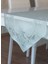 Güllü Desen Örme Runner Örtüsü 40 x 140 cm Fıstık Yeşili 1