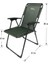 Katlanır Kamp Sandalyesi - Balıkçı Sandalyesi (Haki) 5
