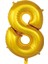 8 Rakam 76 cm Gold Folyo Balon 34 Inc 1