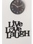 "live Love Laugh" Duvar Dekoru-Süsü, Ahşap Dekoratif Tablo - 3 3