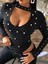 Incili Siyah Bodysuit 1