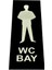 Wc Tuvalet Tabelası Bay Kapı Yönlendirme Levhası 5 cm x 15 cm 1