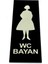 Wc Tuvalet Tabelası Bayan Bay Takım 2 Adet Kapı Yönlendirme Levha 2