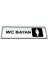 Wc Tuvalet Tabelası Bayan Kapı Yönlendirme Levhası 5 cm x 15 cm 1