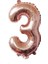 3 Rakamı Folyo Balon 100 cm 40 Inc 1