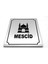 Mescit Kapı Duvar Yönlendirme Tabelası 10 cm x 12 cm 1
