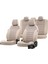Honda City 2006-2008 Özel Üretim Koltuk Kılıfı London Design Bej 1