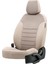Honda City 2006-2008 Özel Üretim Koltuk Kılıfı London Design Bej 2