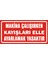 Makina Çalışırken Kayışları Elle Ayarlamak Yasaktır Galvaniz Uyarı Levhası 17 x 35 cm 1