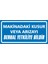 Makinadaki Kusur Veya Arızayı Derhal Yetkiliye Bildir Galvaniz Uyarı Levhası 17 x 35 cm 1