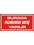 Burada Pazarlıksız Satış Yapılır (Kendinden Yapışkanlı Etiket) v17 x 35 cm 1