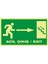 Fotolümen Acil Çıkış / Exıt (Sağ Aşağı Merdiven) 2.6 mm PVC Uyarı Levhası 15 x 30 cm 1