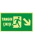 Fotolümen Yangın Çıkışı (Sağ Aşağı ) 2.6 mm PVC Uyarı Levhası 15 x 30 cm 1