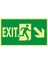 Fotolümen Exit (Sağ Aşağı Köşe) 2.6 mm PVC Uyarı Levhası 15 x 30 cm 1