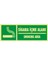 Fotolümen Sigara Içme Alanı / Smoking Area 2.6 mm PVC Uyarı Levhası 10 x 30 cm 1