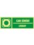 Fotolümen Can Simidi / Lifebuoy 2.6 mm PVC Uyarı Levhası 10 x 30 cm 1