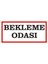 Bekleme Odası 2.6 mm PVC Uyarı Levhası 17 x 35 cm 1