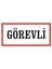 Görevli (Kendinden Yapışkanlı Etiket) 17 x 35 cm 1