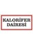 Kalorifer Dairesi (Kendinden Yapışkanlı Etiket) 17 x 35 cm 1