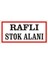 Raflı Stok Alanı Galvaniz Uyarı Levhası 17 x 35 cm 1