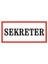 Sekreter Galvaniz Uyarı Levhası 17 x 35 cm 1
