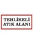 Tehlikeli Atık Alanı Galvaniz Uyarı Levhası 17 x 35 cm 1