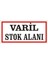 Varil Stok 2.6 mm PVC Dekota Uyarı Levhası 17 x 35 cm 1