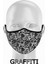 Gümüş Iyonlu Yıkanabilir Maske - Graffiti 1