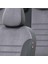 Opel Combo C 5 Kişi 2005-2012 Özel Üretim Koltuk Kılıfı London Design Füme - Siyah 3