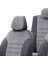 Seat Cordoba 2003-2009 Özel Üretim Koltuk Kılıfı London Design Füme - Siyah 4