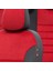 Ssangyong Actyon 2008-2012 Özel Üretim Koltuk Kılıfı London Design Kırmızı - Siyah 3