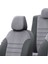 V.w. Transporter T-5 2004-2015 4+1 (5 Kişi) Özel Üretim Koltuk Kılıfı London Design Füme - Siyah 4