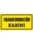 Transformatör Kabini Galvaniz Uyarı Levhası 17 x 35 cm 1