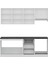 210 Cm Mutfak Dolabı Beyaz Dore 210-D8 2
