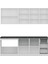 215 Cm Mutfak Dolabı Beyaz 215-B1 2