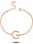 Harfli Gümüş Bileklik Rose - G Harfi - Standart 1