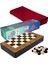 Okey Takımı + Tavla + Masa Örtüsü Bordo Set 1