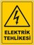 Elektrik Tehlikesi Uyarı Levhası 1