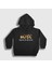 Unisex Çocuk Siyah Back In Black Fire AC/DC Kapüşonlu Sweatshirt 1