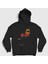 Unisex Siyah Black Ice Fire AC/DC Kapüşonlu Sweatshirt 1