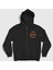 Unisex Siyah High Voltage AC/DC Fermuarlı Kapüşonlu Sweatshirt 1