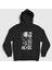 Unisex Siyah Highway To Hell Skull AC/DC Kapüşonlu Sweatshirt 1