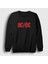 Unisex Siyah Red AC/DC Sweatshirt 1