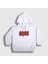 Unisex Çocuk Beyaz Red Black AC/DC Kapüşonlu Sweatshirt 1