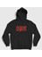 Unisex Siyah Red Black AC/DC Kapüşonlu Sweatshirt 1