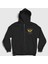 Unisex Siyah Classics Aerosmith Fermuarlı Kapüşonlu Sweatshirt 1
