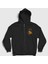 Unisex Siyah Odin Amon Amarth Fermuarlı Kapüşonlu Sweatshirt 1