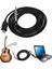 USB Gitar Ses Link Kablosu Akustik Gitar Saz Bağlama Link Kablosu 3 Metre 5