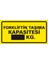 i Forkliftin Taşıma Kapasitesi ..... kg Galvaniz Uyarı Levhası 17 x 35 cm 1